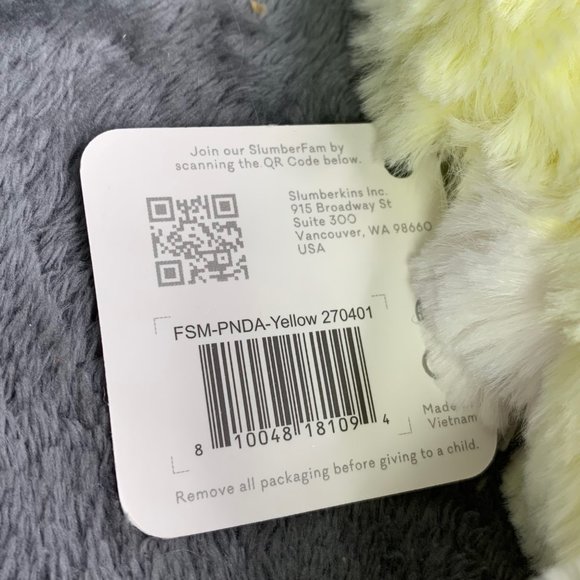 Slumberkins Red Panda Mini Silken Yellow Limited Edition Plush Stuffed Animal - Picture 5 of 5